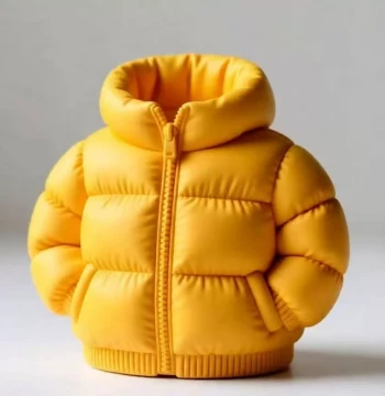 Pen Holder Down Jacket Print Creative Storage Decor