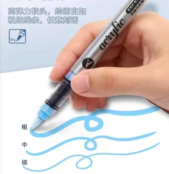 Zhangwo Direct-Liquid Soft-Tip Acrylic Markers 60 Colors for Students - Opaque and Layerable Watercolor Pens for Kids and Elementary School