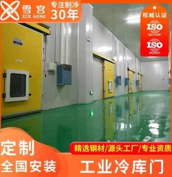 Industrial Cold Storage Door Manufacturer, Stainless Steel Single Swing Door for Cold Rooms, Fully/Semi-Recessed Sliding Electric Doors