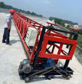 Bridge Deck Steel Frame Net 12-Meter Roller Paver - Auger Leveling Laser Paver and Frame-Type Roller Leveling Machine