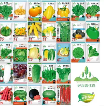 Vegetable Seeds Four-Season Sowing Potted Gardening Supplies Balcony Courtyard Coriander Cucumber Radish Lettuce Scallion Spinach Seeds