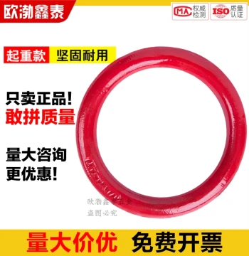 Lifting Ring Hoist Ring High-Strength Alloy Forged Power Ring Heavy Duty Ring Shackle Rigging Iron Ring Fitness Iron Ring