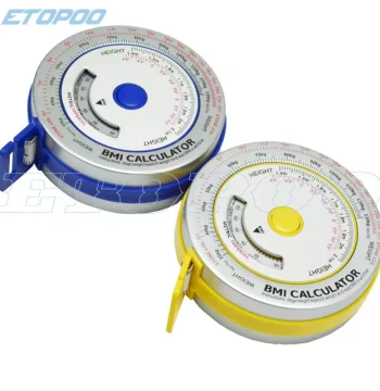 Etopoo BMI Aluminum Strip Tape Measure, 1.5M Aluminum BMI Measuring Tape