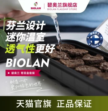 Biolan Seedling Starter Kit with Plastic Mini Greenhouse Tray and Seedling Blocks (12-Pack)