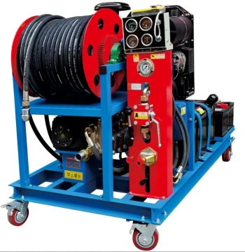 Four-Cylinder Diesel High-Flow Pipe Dredging Machine Gasoline Twin-Cylinder Remote Control Electric Hose Reel Municipal Community Factory