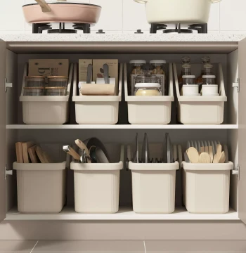 Kitchen Cabinet Pot and Pan Organizer – Under-Sink Corner Rack for Lids, Spices, and Miscellaneous Storage