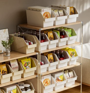 Cabinet Storage Box Home Under-Sink Pull-Out Basket Storage Bin Desktop Organizer Kitchen Supplies Sorting Box fh