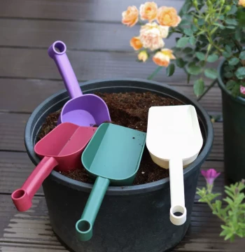 Plastic Garden Trowel for Planting Flowers, Succulents, and Bonsai; Also Suitable as a Cat Litter Scoop