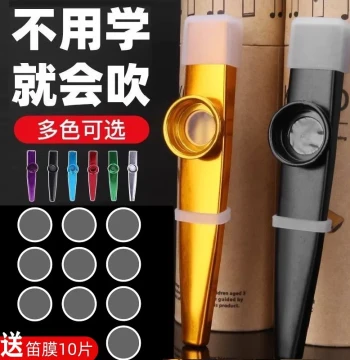 Professional Metal Kazoo for Beginners and Pros - Easy to Learn Guitar Accompaniment Instrument