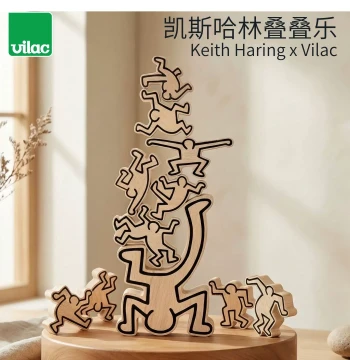 France Vilac Keith Haring Stacking Game Balance Game Eye-Hand Coordination [Official Authentic] 3+