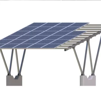 Heavy-Duty Aluminum Alloy Solar Panel Mounting Bracket: DIY Structure for Open-Air Parking Lots and Carports