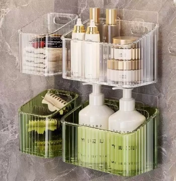 Wall-Mounted Towel Storage Box Multi-Function Bathroom Organizer for Cotton Wipes