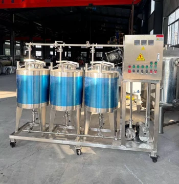 Stainless Steel CIP Cleaning Tank, Food Factory Pipeline Cleaning Equipment, Filling System Cleaning Unit, Small 100L