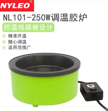 Niliao Hot Glue Pot Adjustable Temperature up to 220°C High-Power Heating Plate Large Capacity Wax Melter
