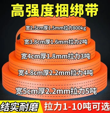 Heavy-Duty Cargo Ratchet Straps with Wide Flat Webbing for Truck Securing and Tightening