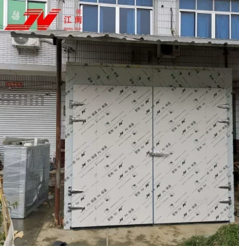 Custom Double-Door Cold Storage Hinged Doors, Double Sliding Cold Room Doors, Energy-Efficient Insulated Cold Storage Doors