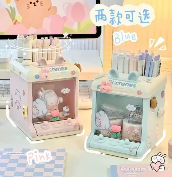 Pen Holder Claw Machine Style Desktop Organizer for Figures