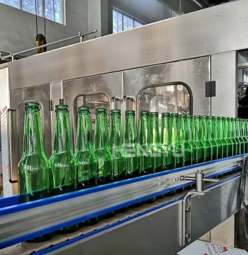 Glass Bottle Carbonated Beverage Filling Machine with Aluminum Cap, Sparkling Water Filler with Pull-Tab