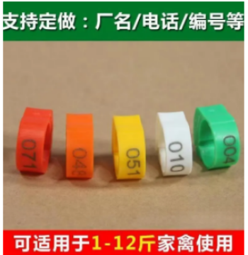 Chicken Leg Band with Snap Closure - Anti-Drop Label Ring for Chickens, Ducks, Geese, Pigeons - New ID Recognition Band