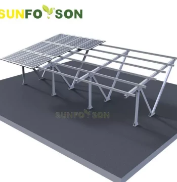 PV Panel Carport Mounting Kit for Scenic Spots/Malls, Aluminum Alloy N-Type Solar Mounting Kit
