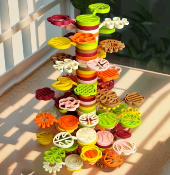 Focus & Thinking Training Toy - Stacking Tree Educational Game for Kids, Early Learning Balance Blocks