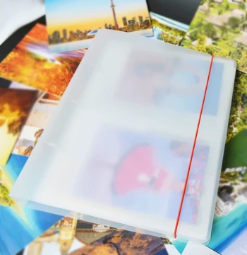 Ticket Collector Album for Entrance Tickets, Plane Tickets, Small Cards, Movie Tickets, Postcards, Storage Book, Stamp Memorial Photo Album