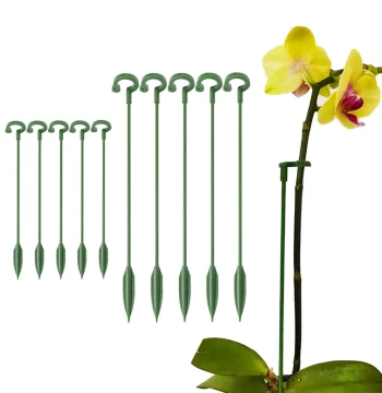 Garden Support Stake & Flower Rack Fixator - Orchid Plant Stabilizer, Anti-Lodging Stem Shaping Tool