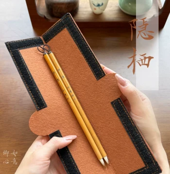 Ruyi Qingxin Portable Calligraphy Brush Roll and Storage Bag
