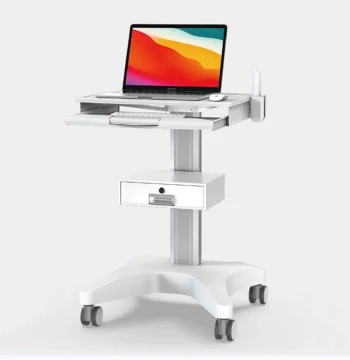Dental Intraoral Scanner Cart with Monitor - Mobile Trolley for Dental Clinics and Side Cabinets