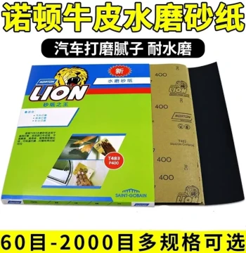 Norton Wet Sandpaper Sheets for Auto Polishing, Industrial Jade, Furniture, and Sheet Metal