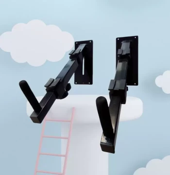 Electronic Keyboard Rack Wall-Mounted with Guzheng Hook