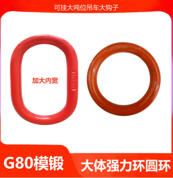 Heavy-Duty Circular Lifting Ring - Large Inner Width Hook for 2.35t, 6.5t, 10T, 9T Loads
