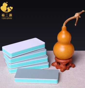 Gourd Handpiece Polishing Tool – Ultra-Fine Sandpaper Board for Wenwan, Jade Bamboo, Yabai Wood