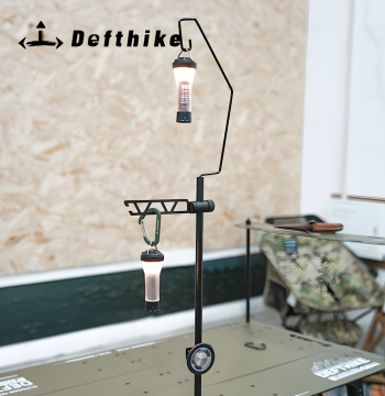 Defthike Outdoor Camping Multi-Function Aluminum Alloy Light Stand - Pole for Ambient and Lighting Lamps