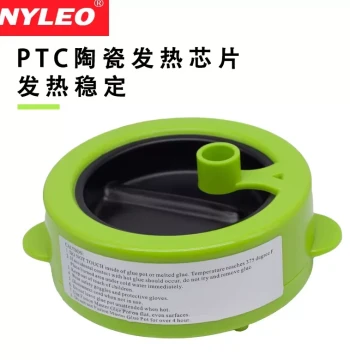 nyleo Hot Melt Glue Pot, Electric Glue Melter for Fake Hair, Fire Lacquer Wax Sticks, Plastic Pellets, Silicone Glue Furnace