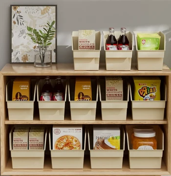 Cabinet Storage Box & Desktop Snack Organizer - Multi-Layer Shelf for Cups and Household Items