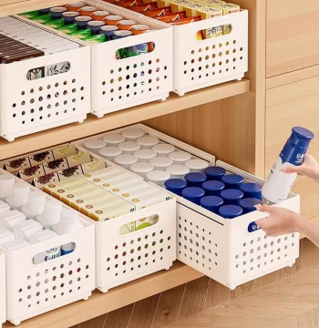 Live Stream Exclusive: Extendable Cabinet Drawer Organizers - Choose 4 or 6 Packs for Desktop and Kitchen Storage