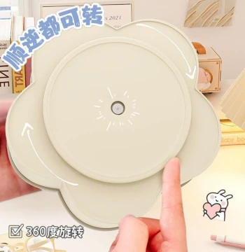 Rotating Pen Holder Large Capacity Thickened Desktop Storage Box Cute Cartoon Design