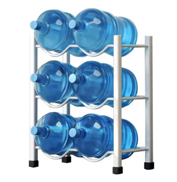 Yiduomei White Double-Row Three-Tier Thickened Water Dispenser Stand