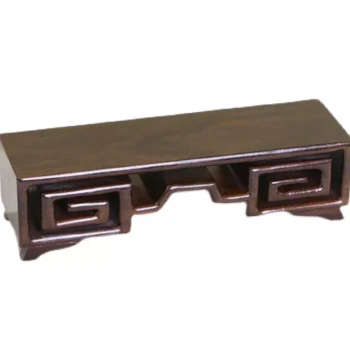 Ebony Craft Ornament – Wooden Tea Pet, Antique Display Stand for Jade, Porcelain, Seals, and Teapots, Solid Wood Ink Rest