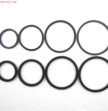 22-45mm Oil Seal for Motorcycle Lower Brake Pump Piston, Rectangular Sealing Ring & Dust Cover