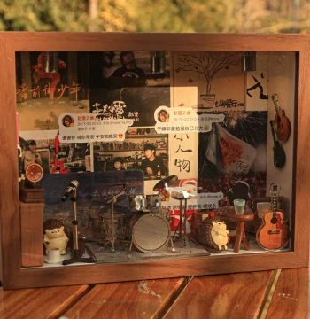 Hedgehog's House DIY Model - Zhao Lei's Hut Kit, Handmade Metal Assembly, Zhao Lei Merchandise Photo Frame Ornament