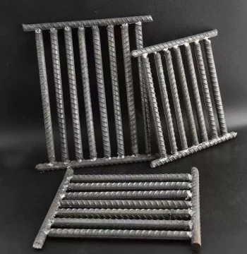 Cast Iron Fire Grate, Square Furnace Bridge, Rectangular Rebar Grate, High-Temperature Wood-Burning Stove Bars