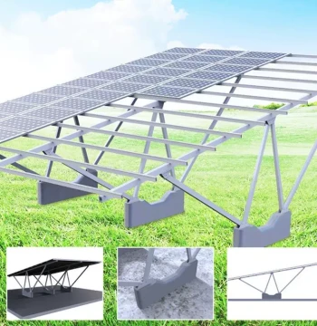 PV Carport Aluminum Alloy Bracket Complete Installation Set