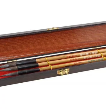 Jinni Professional Calligraphy and Painting Brush Set - Three Premium Sable Brushes for Watercolor and Ink Art, Includes Gift Box