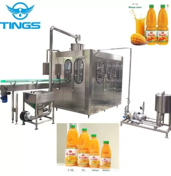 Pure Juice Liquid Filling Machine Fully Automatic Beverage Filling Line Food Liquid Canning Line with Optional Sterilizer