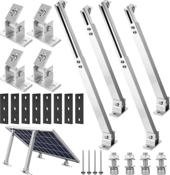 Adjustable Solar Panel Mounting Bracket - Easy Installation, High Load Capacity for Garage and Vehicle Roof Setup