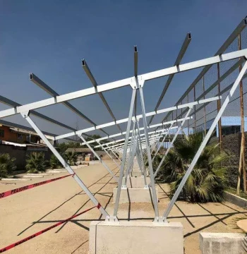 Photovoltaic Carport Bracket - Aluminum Alloy Ground Mount Structure for Solar Canopies