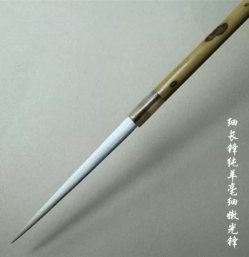 Fast Shipping Fine Tip Pure Goat Hair Brush, Soft Fine Bright Tip, Xiangfei Bamboo and Horn Handle, Professional for Calligraphy and Painting Experts