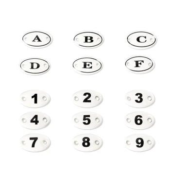 Love Garden European Style Ceramic House Numbers and Letters, DIY Door Sign for Home and Garden